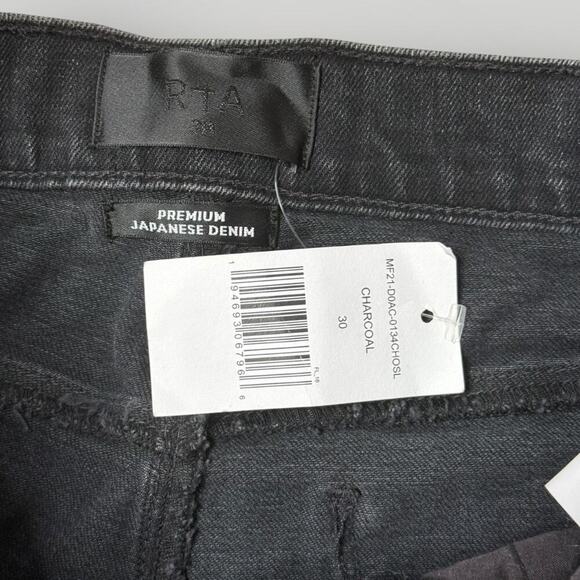 RtA Clayton Jeans Men’s 30 Charcoal Skinny Premium Japanese Denim NWT - Picture 5 of 11